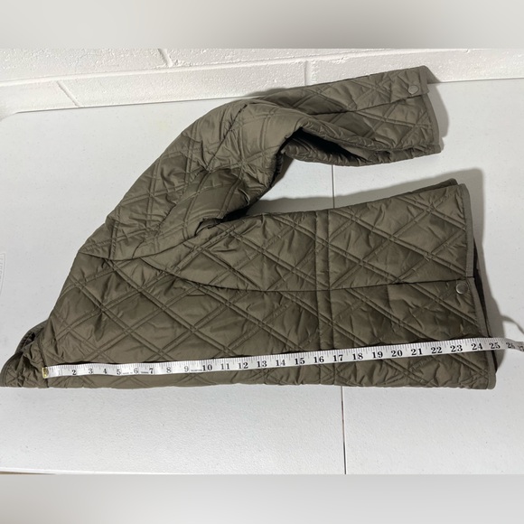 Eddie Bauer Quilted Riding Snap Closure Jacket Women’s Large Brown/Olive B1 - Picture 13 of 16